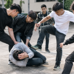Chaotic Urban Brawl in Daylight