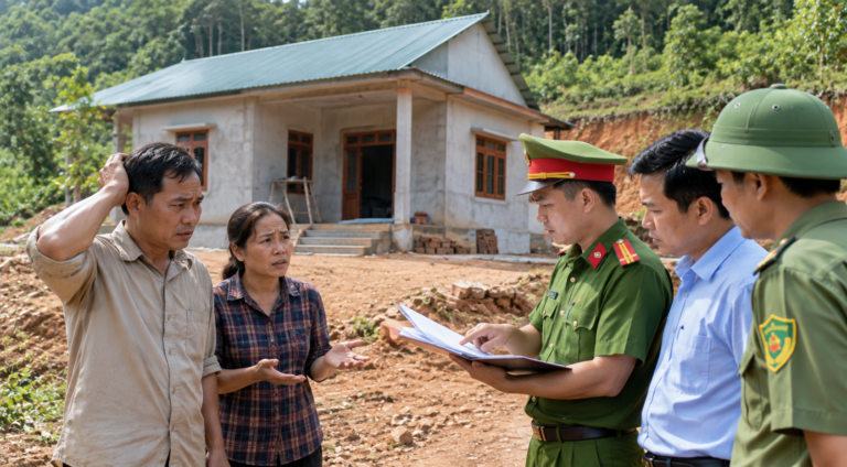 Kiểm tra giấy tờ giữa rừng xanh