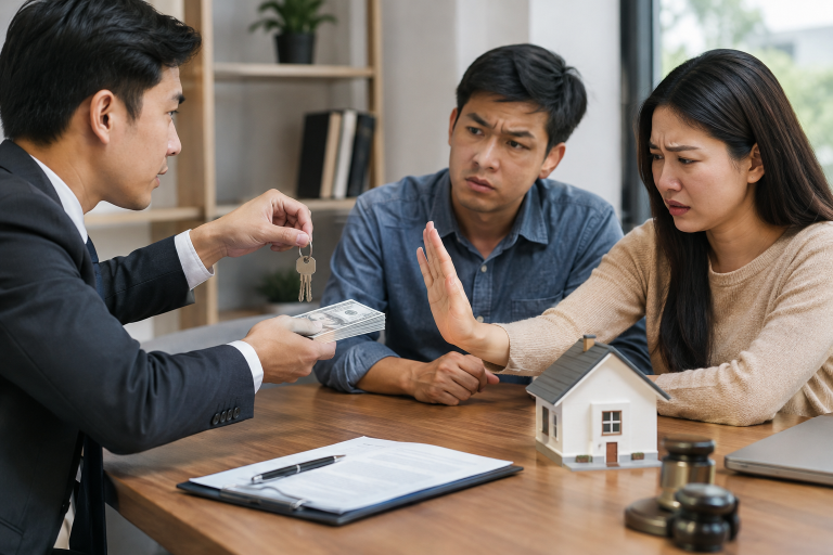 Tense Property Deal Dispute